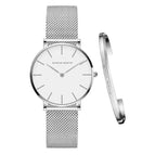 Hannah Martin women's watch  waterproof quartz watch women's watch 36mm simple strap bracelet DW women's watch hm-cc36Japanese movement woven mesh belt waterproof quartz watch women's watch 36mm simple belt bracelet dw ladies watch HM-CC36