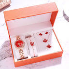 Women watch bracelet watch fashion lady students quartz swan watch set box gift zy037