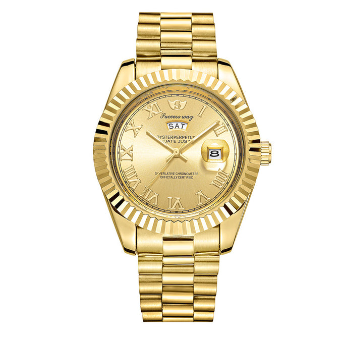 Sucessway water ghosts selling waterproof men's watches calendar men's casual watch 108