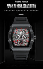 KIMSDUN Miller Quartz Watch Sports Fashion Tonneau Watch Men's business calendar watch K-2103B