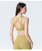 2021 yoga bra hollow beautiful back fashion sexy fitness suit sports bra running dancing vest girls 9092
