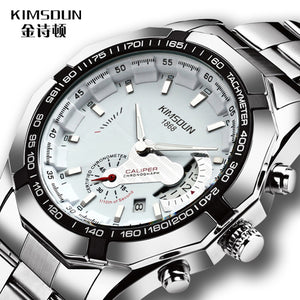 KIMSDUN watch men's simple casual waterproof quartz watch steel belt sports men's watch K-2004B