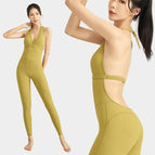 Women's One-Piece Workout Clothes New 2023 Elegant Slimming Dance Sports Suit High-End Yoga Clothes jumpsuit ENY253