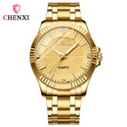 CHENXI Men and women watch Diamond Gold Business Watch Couple's Watch fashion casual quartz watch CX-050A