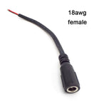 16/18/20/22awg DC Male Female Power Supply Extension Cable 5A 7A 10A 5.5x2.1mm Connector Copper Wire Current For LED Strip Light