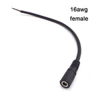 16/18/20/22awg DC Male Female Power Supply Extension Cable 5A 7A 10A 5.5x2.1mm Connector Copper Wire Current For LED Strip Light