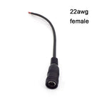 16/18/20/22awg DC Male Female Power Supply Extension Cable 5A 7A 10A 5.5x2.1mm Connector Copper Wire Current For LED Strip Light