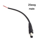 16/18/20/22awg DC Male Female Power Supply Extension Cable 5A 7A 10A 5.5x2.1mm Connector Copper Wire Current For LED Strip Light