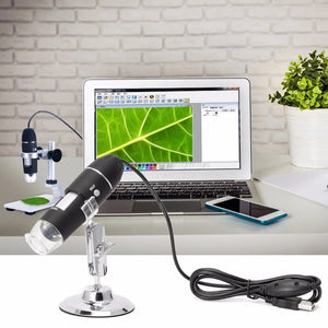 1600X USB Digital Microscope Camera Endoscope 8LED Magnifier with Metal Stand 6 Stype for choose J21 19 Dropship