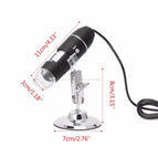 1600X USB Digital Microscope Camera Endoscope 8LED Magnifier with Metal Stand 6 Stype for choose J21 19 Dropship