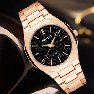 PINTIME Watch Men's Starry Fashion Business Casual Men's quartz Watch 2623