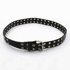 Fashion Men Casual Black Punk Belt Waistband Personality Accessories men's gift