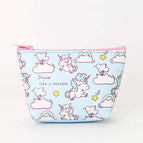 Korea Unicorn Makeup Bag Storage Bag Large-capacity portable waterproof travel wash bag coin pen bag