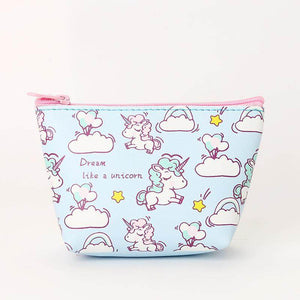 Korea Unicorn Makeup Bag Storage Bag Large-capacity portable waterproof travel wash bag coin pen bag
