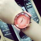 GUOU 8107 Ladies' Watch INS Online Celebrity Waterproof Fashion Big Dial Leisure Versatile Watch Female Quartz Watch