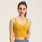 Lulu women Vest Women's bra Chest Pad Push up Sports Bra Quick-Drying Yoga Clothing Top ENY024