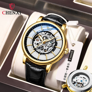 Chenxi new automatic hollow mechanical watch men's men's luminous waterproof watch CX-8823