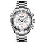 KIMSDUN high-end watch sports watch men's waterproof steel belt automatic mechanical watch men's watch K-1804A steel