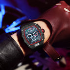 KIMSDUN multifunctional barrel-shaped fashion sports watch men's automatic mechanical men's casual watch K-2013A