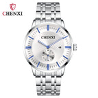 CHENXI Hot Fashion Couple Watch 060A Small Three-Pin Dial Calendar Women's waterproof Wrist Casual Watch CX-060A