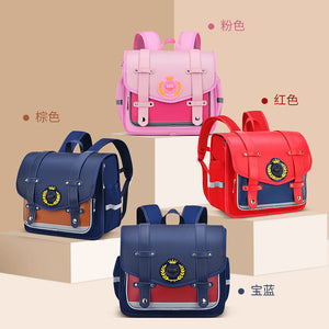 New primary schoolbag girls and boys horizontal version backpack lightweight leisure large-capacity children's backpack 5608 schoolbag