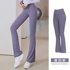 Women's Fitness pants Skinny Hip Raise Quick-Drying Breathable High Waist Slim Fit Elegant Wide Leg Sports dancing yoga pants JYMK025
