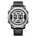 Megir Men's Watch Personalized Roller Waterproof Leather Business Sports Watch Men's Quartz Watch 2142