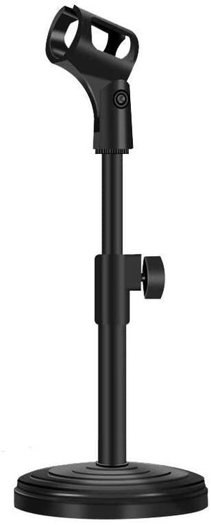 Desktop Microphone Stand Upgraded Adjustable Table Mic Stand with Mic Clip and Screw for Blue Yeti Snowball Spark Other Microphone