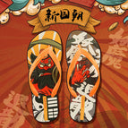 Hotmarzz flip-flops men's Chinese style non-slip slippers summer tide beach flip-flops HM0853