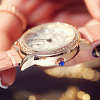 Guou fashion women's watch Tiktok same watch retro Roman scale quartz calendar women's Casual Watch