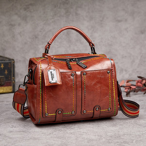 2021 new female bag retro style one-shoulder portable messenger underarm Boston women bag 270