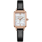 2021 New Fashion lady watch Square Set Women's Watch Small Green quartz bracelet Watch set fxn051