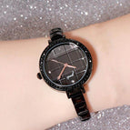 GEDI 81023 Fashion Casual Watch Hot Sale Women Elegant Luxury Diamond Stainless Steel Waterproof Ladies Dress Analog Quartz Wristwatch