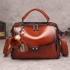 2021 new retro fashion one-shoulder portable messenger pillow Boston handbag 211