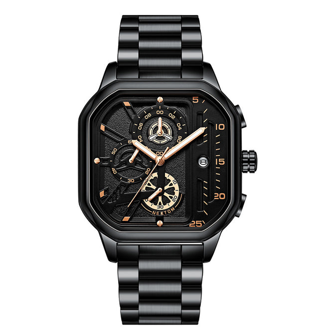 Men's Quartz Watch Square High-end Watch Men's Luminous Waterproof Men's Quartz Watch A8236G