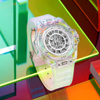ONOLA ON3836 2023 Fashion New Hollow Automatic Mechanical Watch Men's Waterproof Transparent Case Tape Watch Men