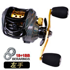 PROBEROS new metal water drop wheel 18+1 axis fishing reel micro object wheel sea fishing wheel fishing wheel