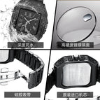 Pintime Full Diamond men's Watch Steel Band Large Dial waterproof calendar men Quartz Watch PT2627
