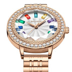 Sailang watch women Ling-shaped cut glass starry female watch simple fashion gift rose gold diamond quartz watch SL5801