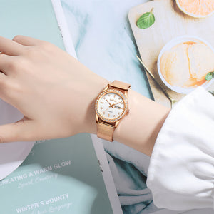Seno Star Net Red Women's Watch Waterproof Luminous Double Calendar Female Watch
