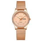 Seno Star Net Red Women's Watch Waterproof Luminous Double Calendar Female Watch