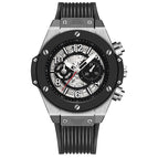 KIMSDUN Watch Men's Fashion Silicone Automatic Skeleton Mechanical men's casual Watch K-523A
