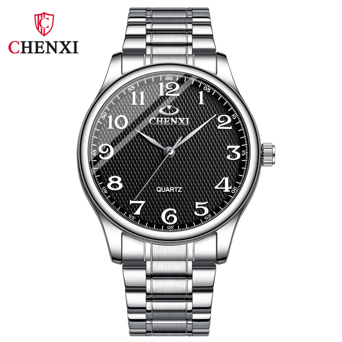 CHENXI Couple Watch Steel Band Men's and Women's Watch Casual Quartz Pair Watch CX-010A