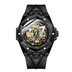 KIMSDUN men's watch Fashion automatic mechanical watch silicone strap waterproof sports watch J2101A