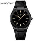 2022 new Japanese Movement Men's watch top leather strap leisure fashion trend waterproof watch m-5015p