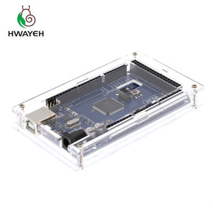 1PCS   Enclosure Transparent Gloss Acrylic Box Compatible for arduino Mega2560 R3 Case