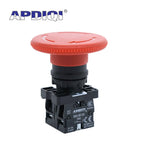 1Pcs XB2 ES542 Plastic Emergency Stop Red Mushroom Head Size 30 40MM 60 Push Button Switch Lock NO NC Normally Open 22mm ZB2