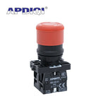 1Pcs XB2 ES542 Plastic Emergency Stop Red Mushroom Head Size 30 40MM 60 Push Button Switch Lock NO NC Normally Open 22mm ZB2