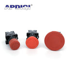 1Pcs XB2 ES542 Plastic Emergency Stop Red Mushroom Head Size 30 40MM 60 Push Button Switch Lock NO NC Normally Open 22mm ZB2