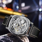 Kimsdun men's watch New Double Sided Hollow Fully Automatic Mechanical Retro Carved Luminous Men's Watch K-2192A